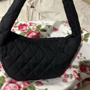 Quilted Black Shoulder Bag Vera Bradley